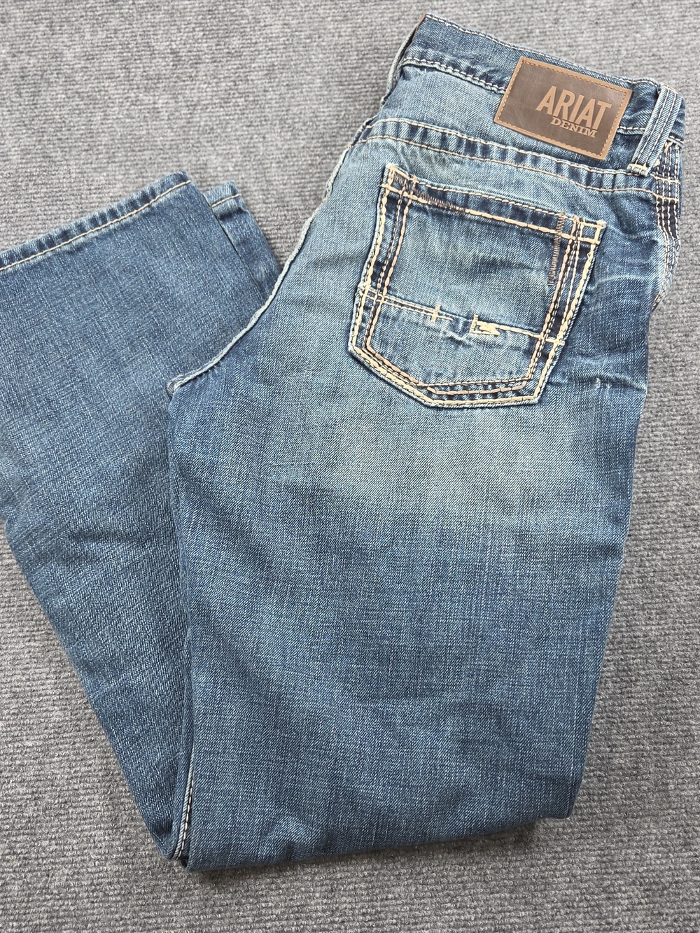 Ariat M4 Relaxed Boot Cut Jeans Men's Size 32x30 Blue Medium Wash Denim